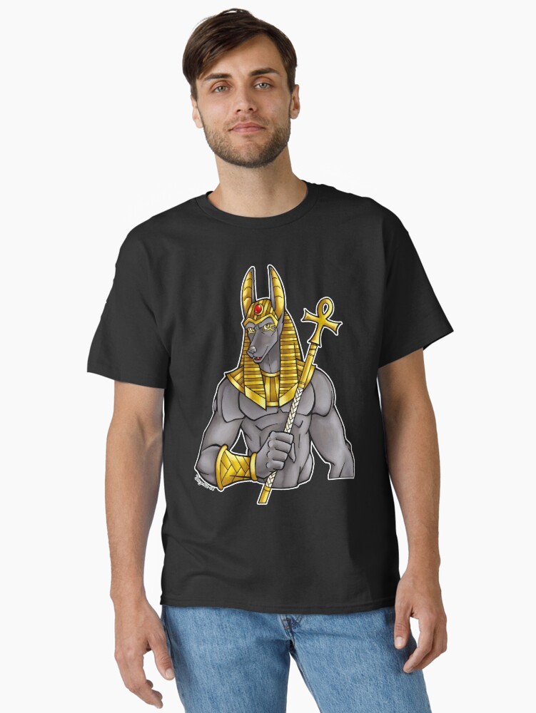 Thumbnail 1 of 7, Classic T-Shirt, Anubis Egyptian God designed and sold by cybercat.