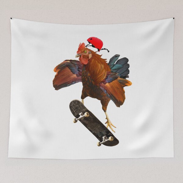 Item preview, Rad Skateboarding Chicken designed and sold by RamiBeans.