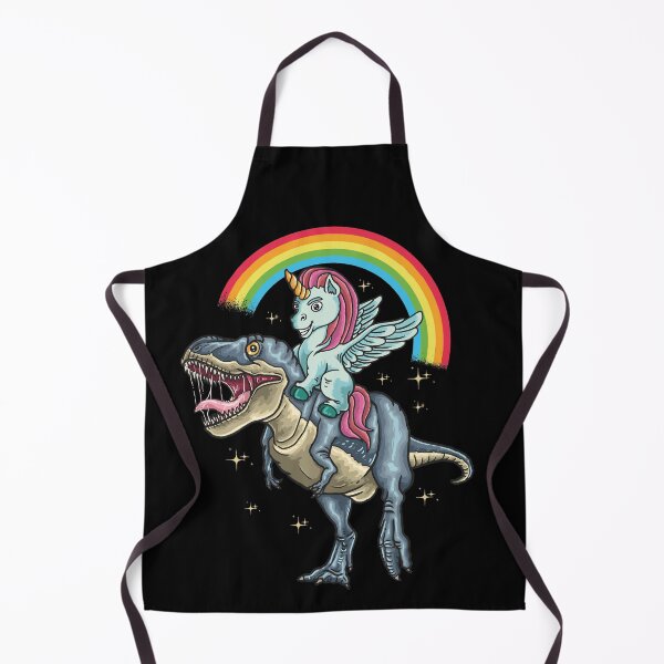 Item preview, unicorn riding dinosaur designed and sold by Funny-Vintage.