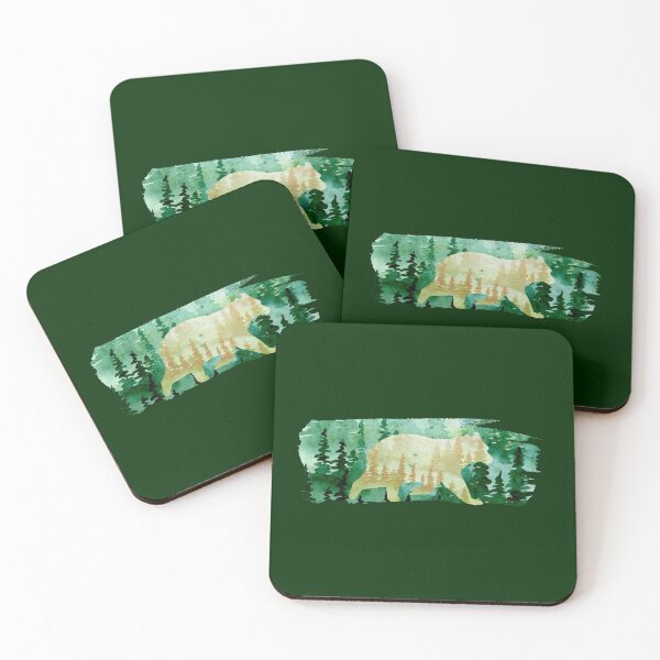 Item preview, Abstract Forest Bear designed and sold by adortopia.