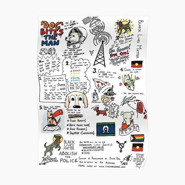 Dog Bites The Man Poster