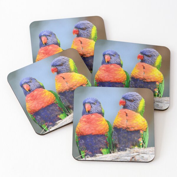 Item preview, Wild rainbow lorikeets designed and sold by Meg Forbes.