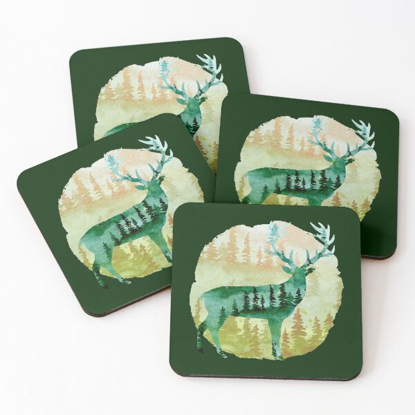 Item preview, Abstract Wild Forest Deer designed and sold by adortopia.