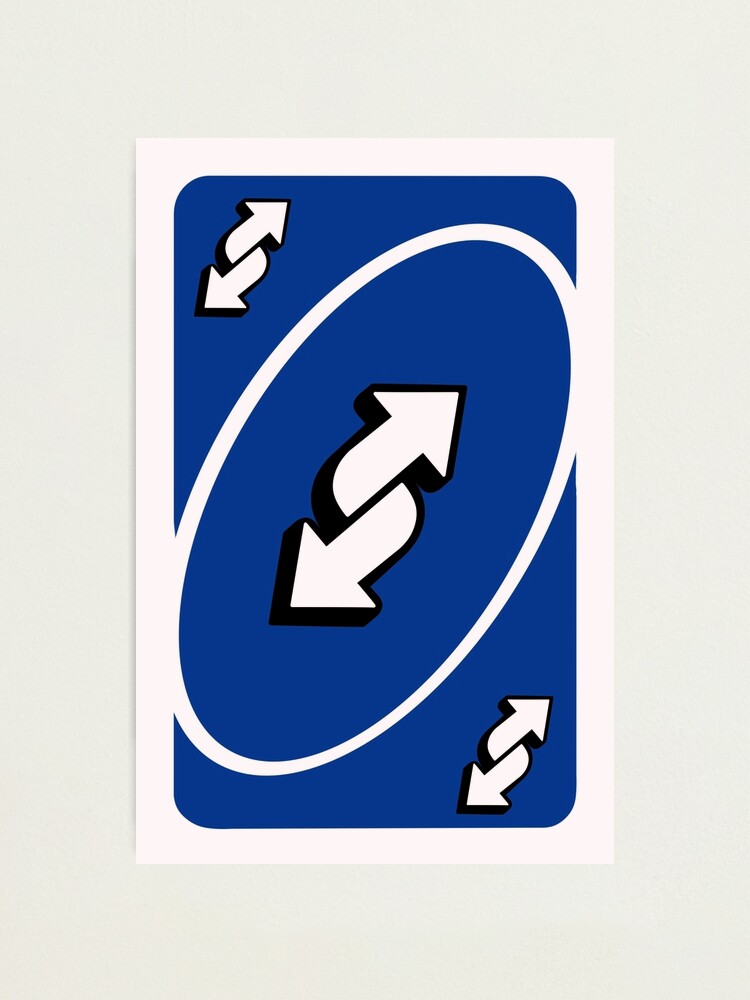 uno reverse card Photographic Print for Sale by eatashes