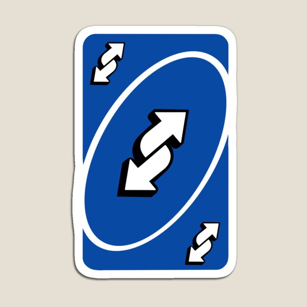 Uno Reverse Card Meme Magnets for Sale