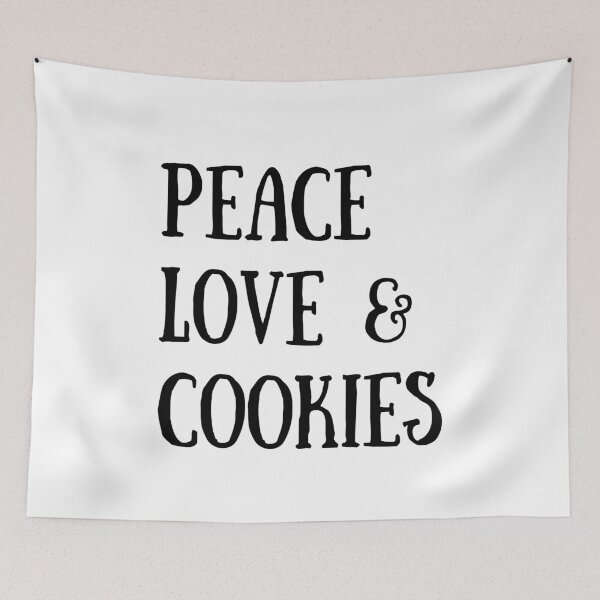 Item preview, Peace Love and Cookies designed and sold by The Little Wood Cottage.