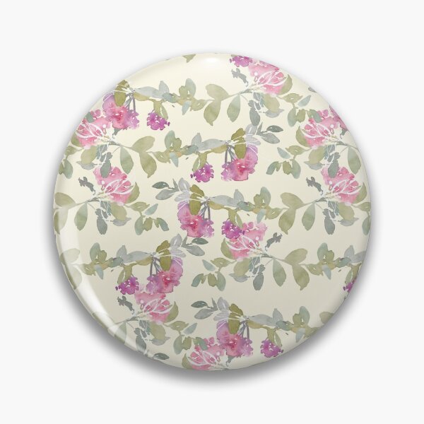 Item preview, Pink on Yellow Ditsy Floral designed and sold by adortopia.