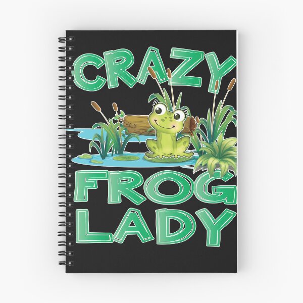 Item preview, Crazy Frog Lady design with cute frog eyes Froghead designed and sold by sunnym79.