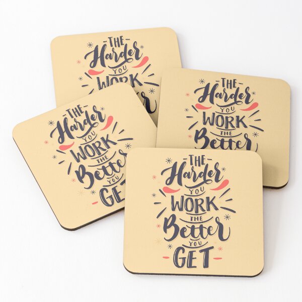 Item preview, Calligraphic Motivational Quote The Harder You Work The Better You Get designed and sold by artPS.
