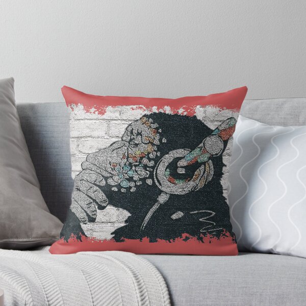 Item preview, Banksy Monkey Funky Thinker with Headphones Graffiti Street Art designed and sold by SampleRoulette.
