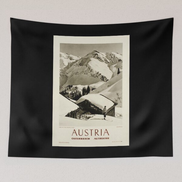Item preview, retro austria lechtaler alpen arlberg rappenspitze vorarlberg vintage reclame designed and sold by CorasPosters.