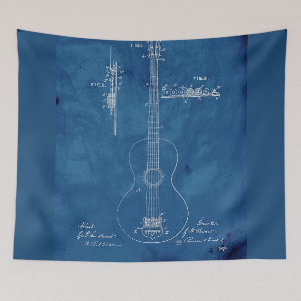 Item preview, Blueprint Guitar Patent designed and sold by JoolyA.