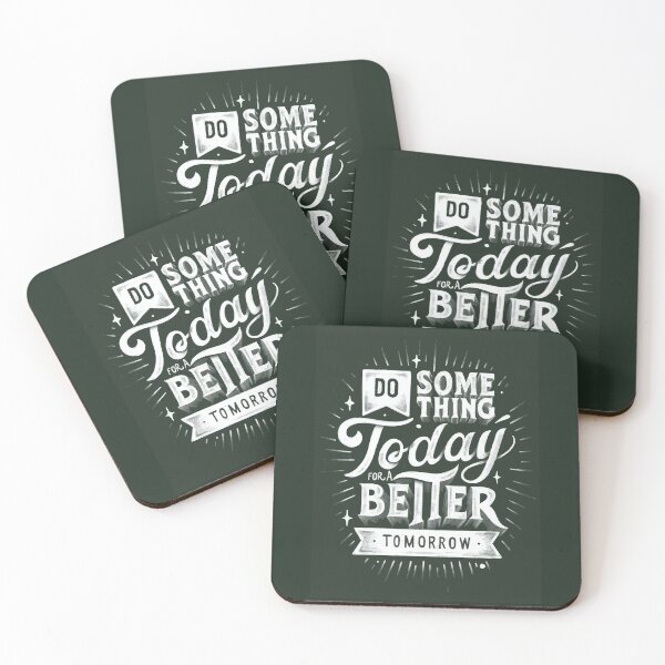 Item preview, Copy of Calligraphic Motivational Quote Do Something Today For A Better Tomorrow designed and sold by artPS.
