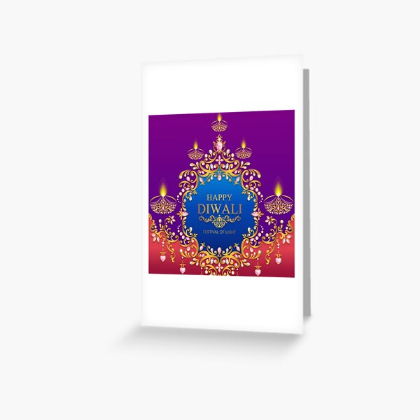 Happy Diwali - The Festival Of Lights Greeting Card