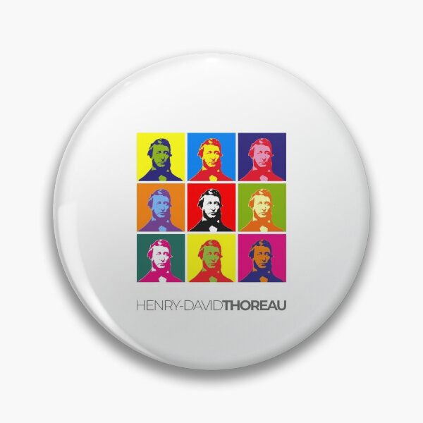 Item preview, Henry David Thoreau pop-art portrait poster designed and sold by CMYKStudio.