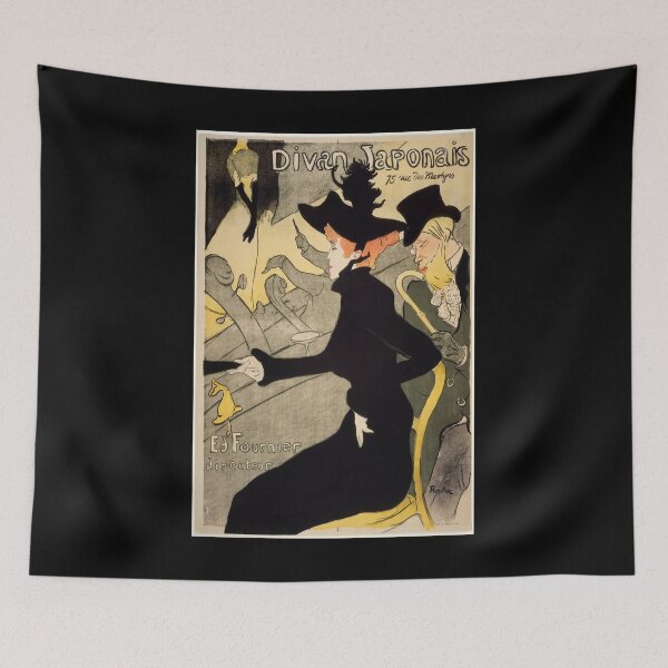Item preview, retro divan japonais vintage reclame designed and sold by CorasPosters.