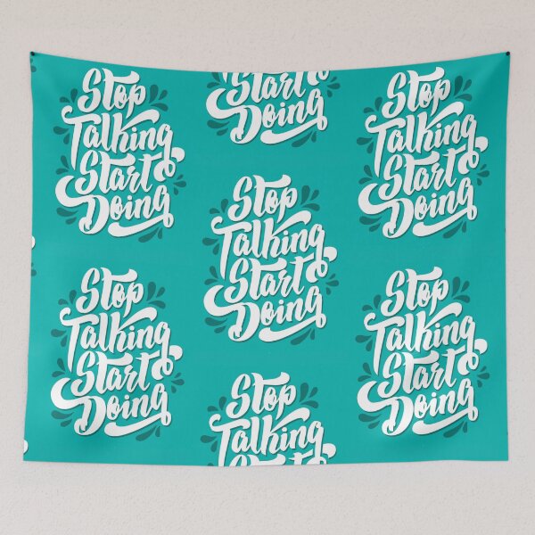 Item preview, Calligraphic Lettering Quote Stop Talking Start Doing designed and sold by artPS.