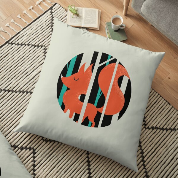 Proud Forest Fox Floor Pillow