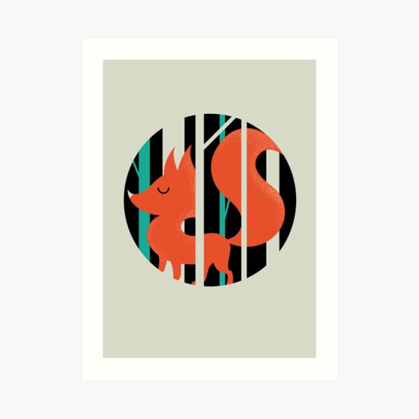 Proud Forest Fox Art Print