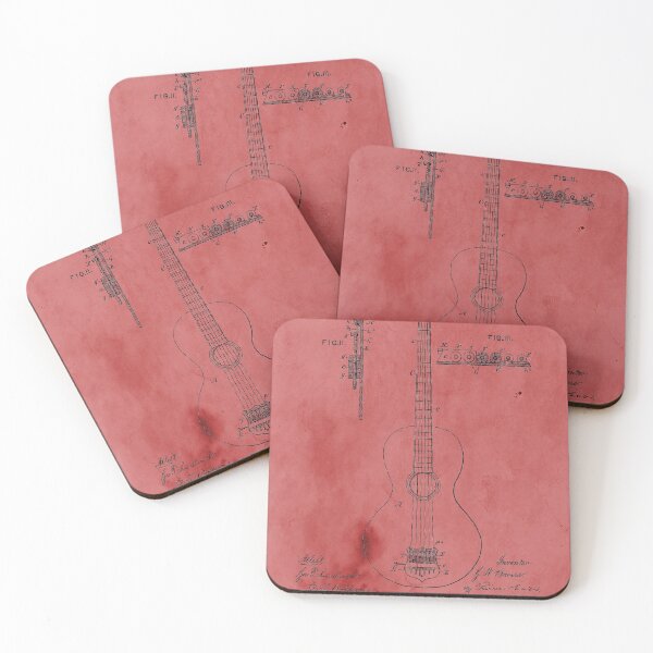 Item preview, Vintage Rose Guitar Patent designed and sold by JoolyA.