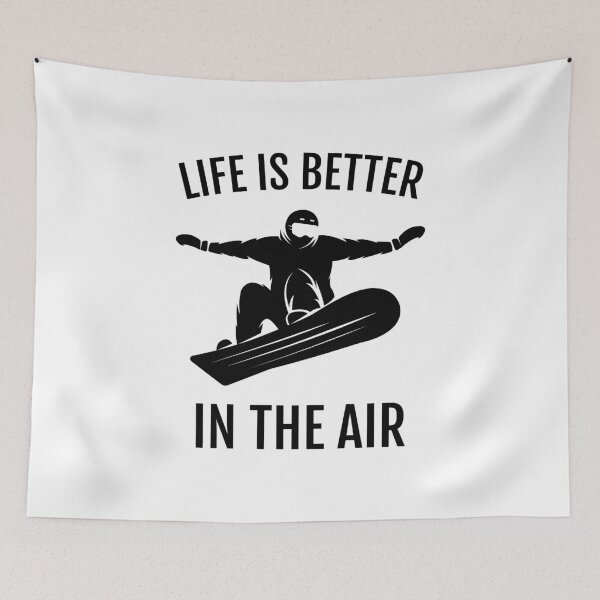 Item preview, Snowboarder GIft; Snowboard; Life is Better in the Air designed and sold by EstelleStar.
