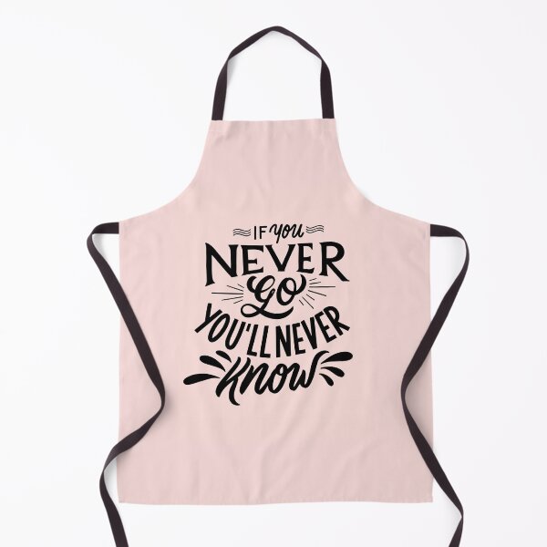 Item preview, Calligraphic Quote If You Never Go You'll Never Know designed and sold by artPS.