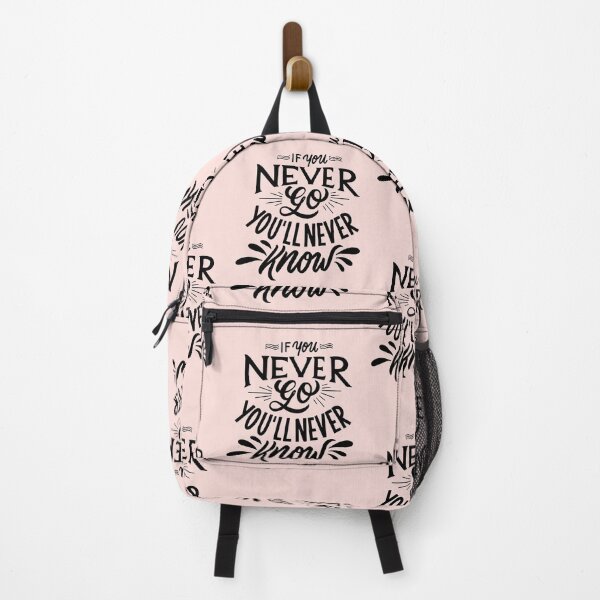 Item preview, Calligraphic Quote If You Never Go You'll Never Know designed and sold by artPS.