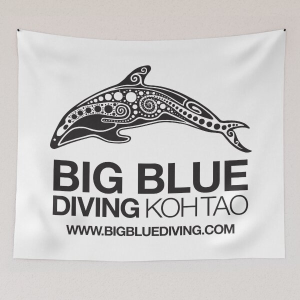 Item preview, Big Blue Standard Logo Black designed and sold by BigBlueDiving.