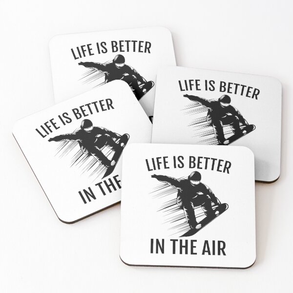 Item preview, Snowboarding Graphic; Life is Better in the Air designed and sold by EstelleStar.
