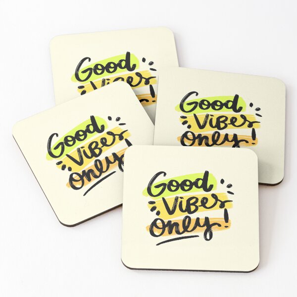 Item preview, Calligraphic Paintbrush Quote Good Vibes Only designed and sold by artPS.