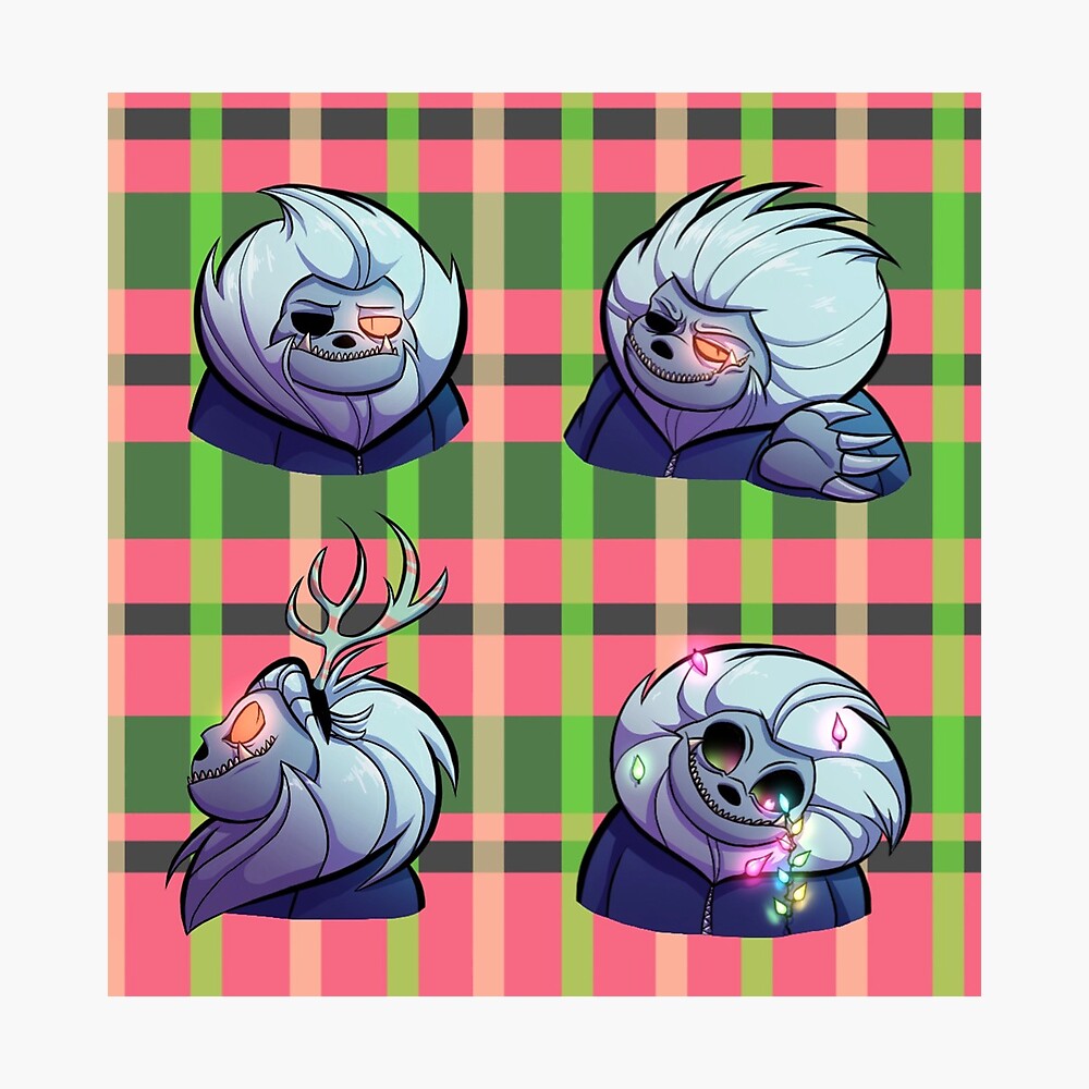 Abominable Horror Sans pattern Postcard for Sale by Enderparty