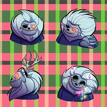 Abominable Horror Sans pattern Postcard for Sale by Enderparty