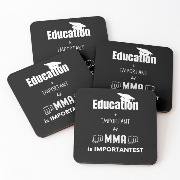 Item preview, education is important but mma is importantest designed and sold by FourNuns.