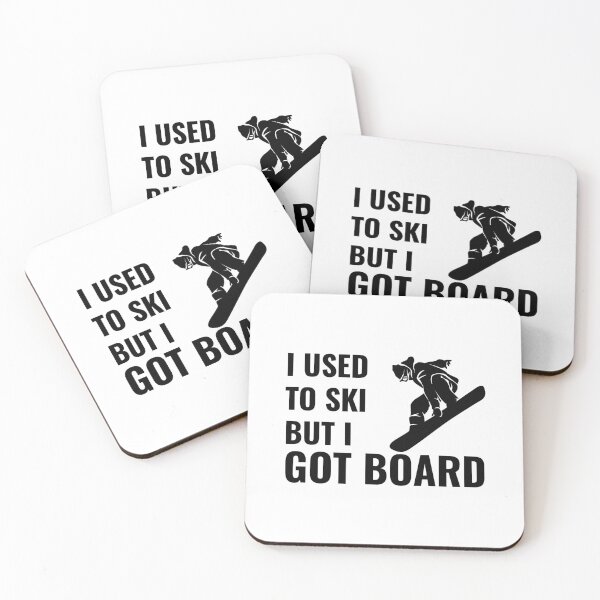 Item preview, Snowboarding Pun - I used to ski, but I got BOARD designed and sold by EstelleStar.