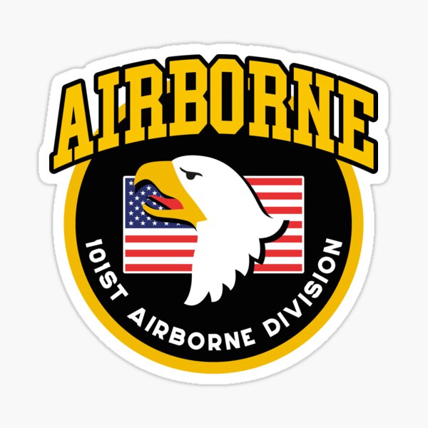 "101st Airborne Division / AIRBORNE" Sticker For Sale By Alt36 | Redbubble