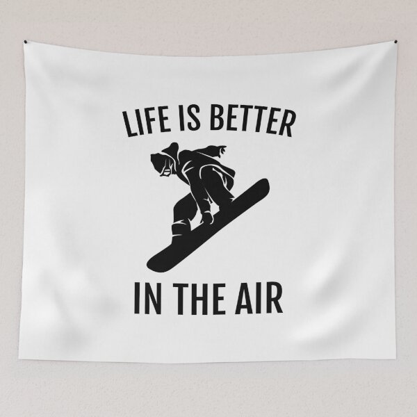 Item preview, Snowboard Design; Life is Better in the Air designed and sold by EstelleStar.