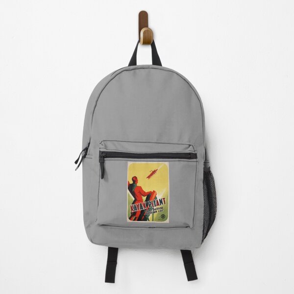 Artikelvorschau, retro kayak pliant votre bateau dans un sac vintage reclame entworfen und verkauft von CorasPosters.