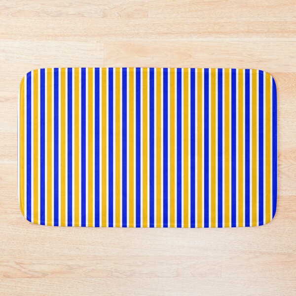 Item preview, A Yellow, Blue and White Stripes Pattern designed and sold by The Merch.