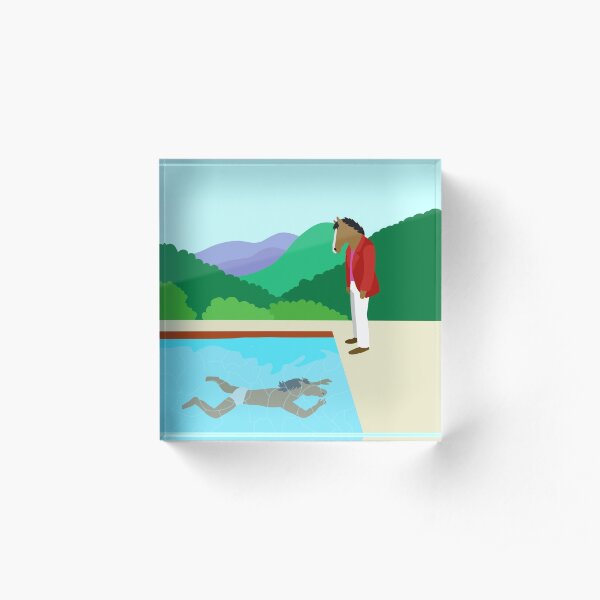 Minimal Horseman Acrylic Block