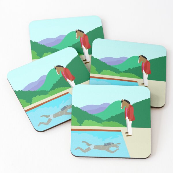 Minimal Horseman Coasters (Set of 4)
