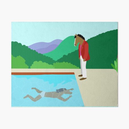 Minimal Horseman Art Board Print