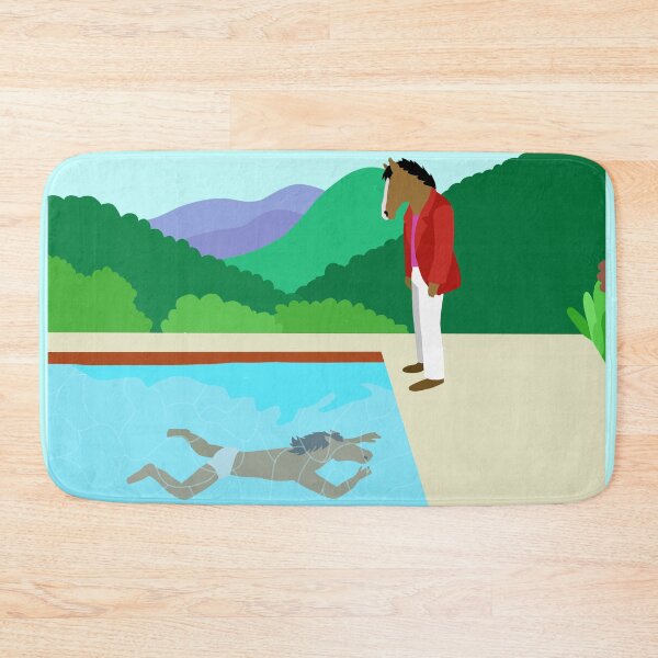 Minimal Horseman Bath Mat