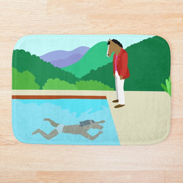 Minimal Horseman Bath Mat