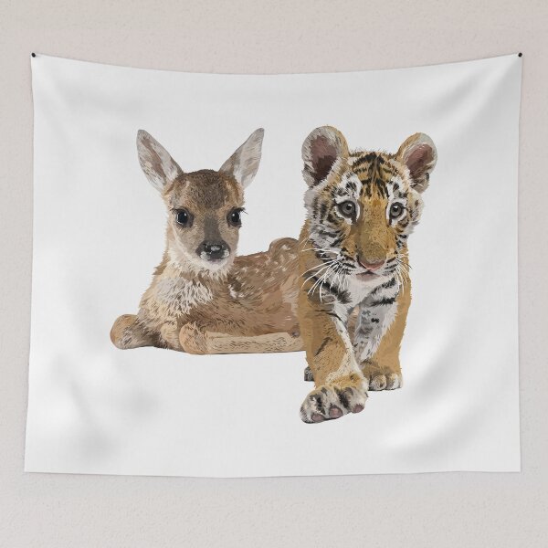Item preview, Deer and tiger designed and sold by obscurite.