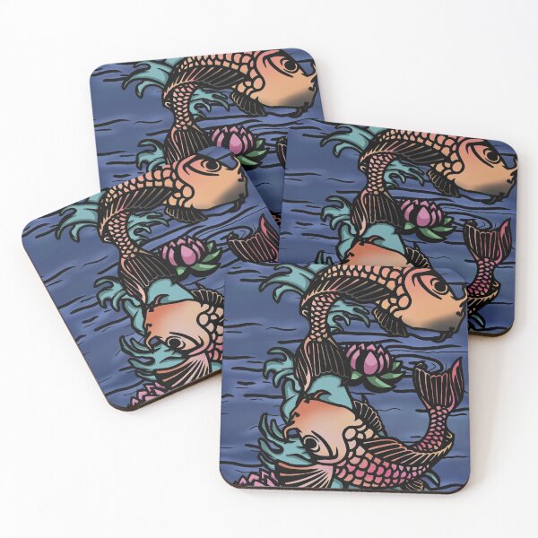 Item preview, Dancing Koi (Dark Theme) designed and sold by UPSTRM.