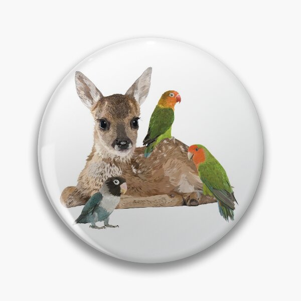 Item preview, Deer and parrots designed and sold by obscurite.