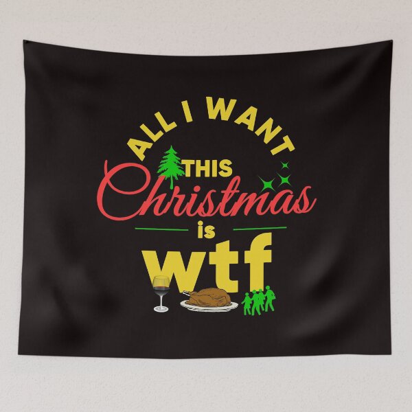 Item preview, All I Want This Christmas is Wine, Turkey, and Family - Cool Wine,Turkey, Family images and Text Effects Gift Ideas designed and sold by leo121687.