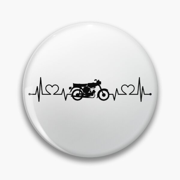 Item preview, Simson S51 Swallow Moped ECG Heart Rate Heartline Mofa Love Motorcycle Gift designed and sold by Style4You24.
