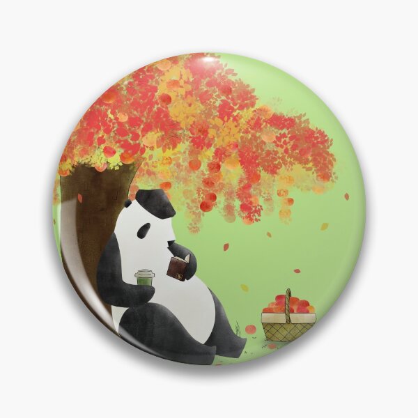Artikelvorschau, Herbst-Panda-Kaffee - Entspannung und Apfelernte entworfen und verkauft von Maika Coffee.