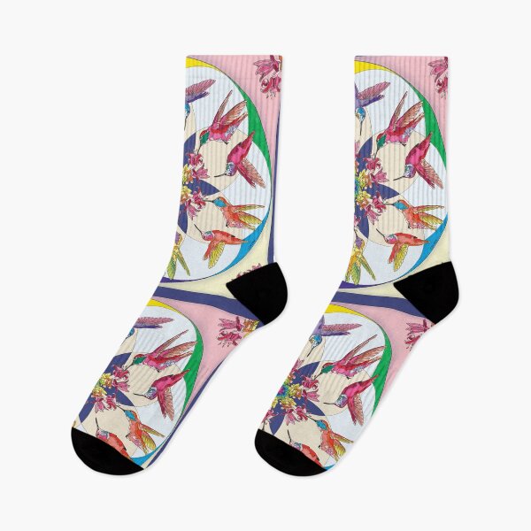 Item preview, Rainbow Mandala Square for Clothing etc with Annas Hummingbird designed and sold by HummingbirdPics.